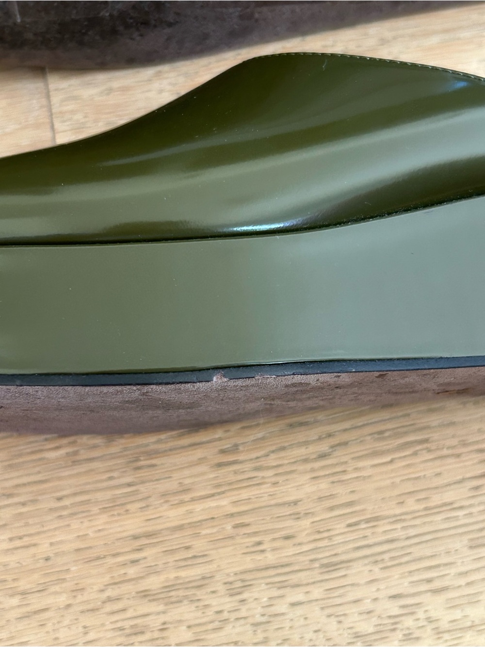 The Row Emi Platform Sandal in Khaki, Size 7.5 - Picture 5 of 8